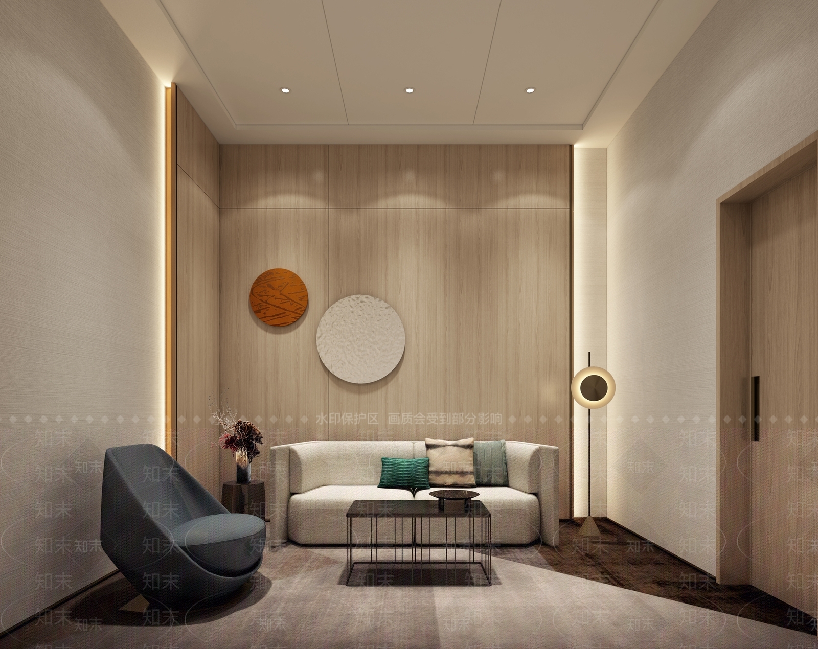 售楼处VIP休闲区3D模型下载【ID:1142600806】