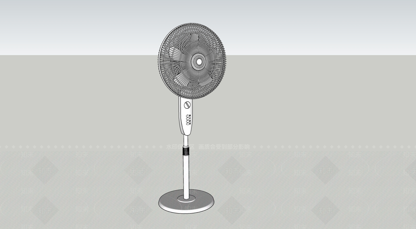 风扇SU模型下载【ID:1142569752】