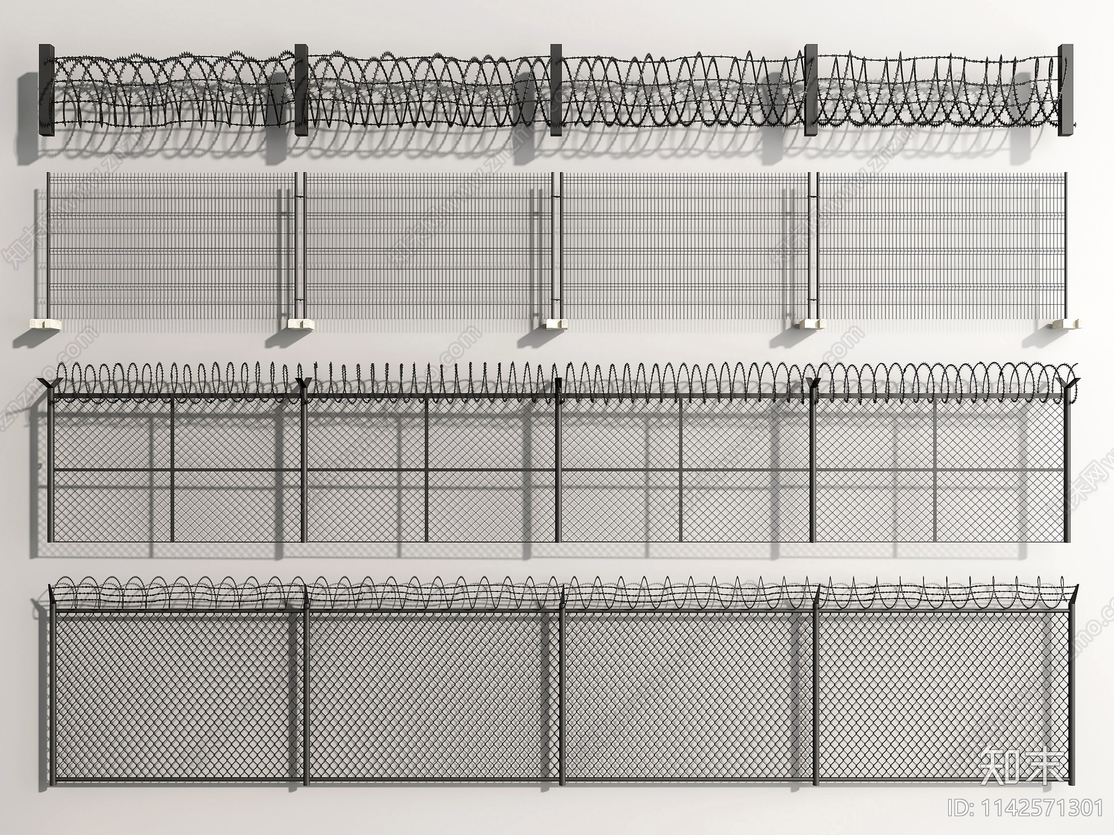 现代围栏SU模型下载【ID:1142571301】