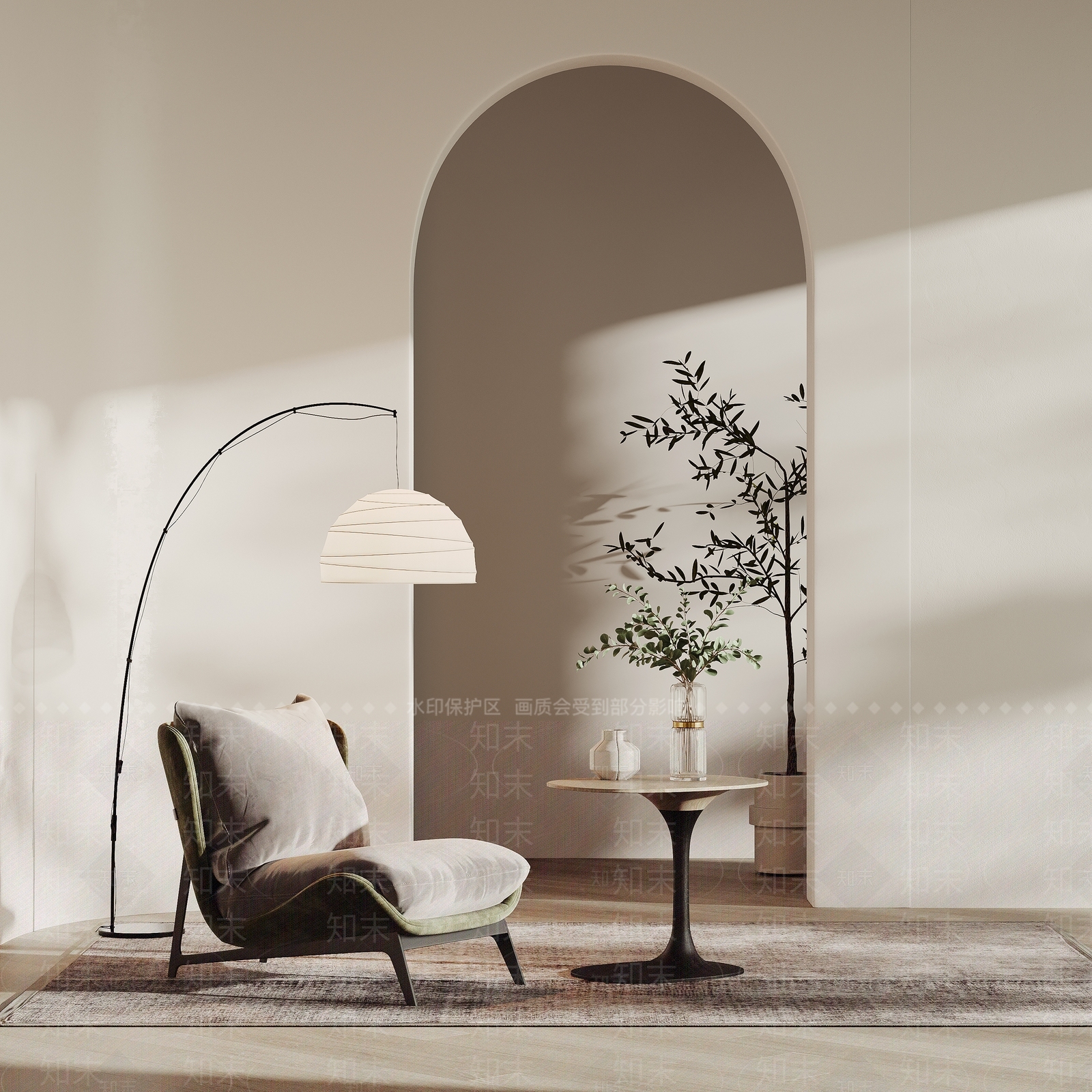 现代简约休闲椅单人沙发3d模型3D模型下载【ID:1142577499】