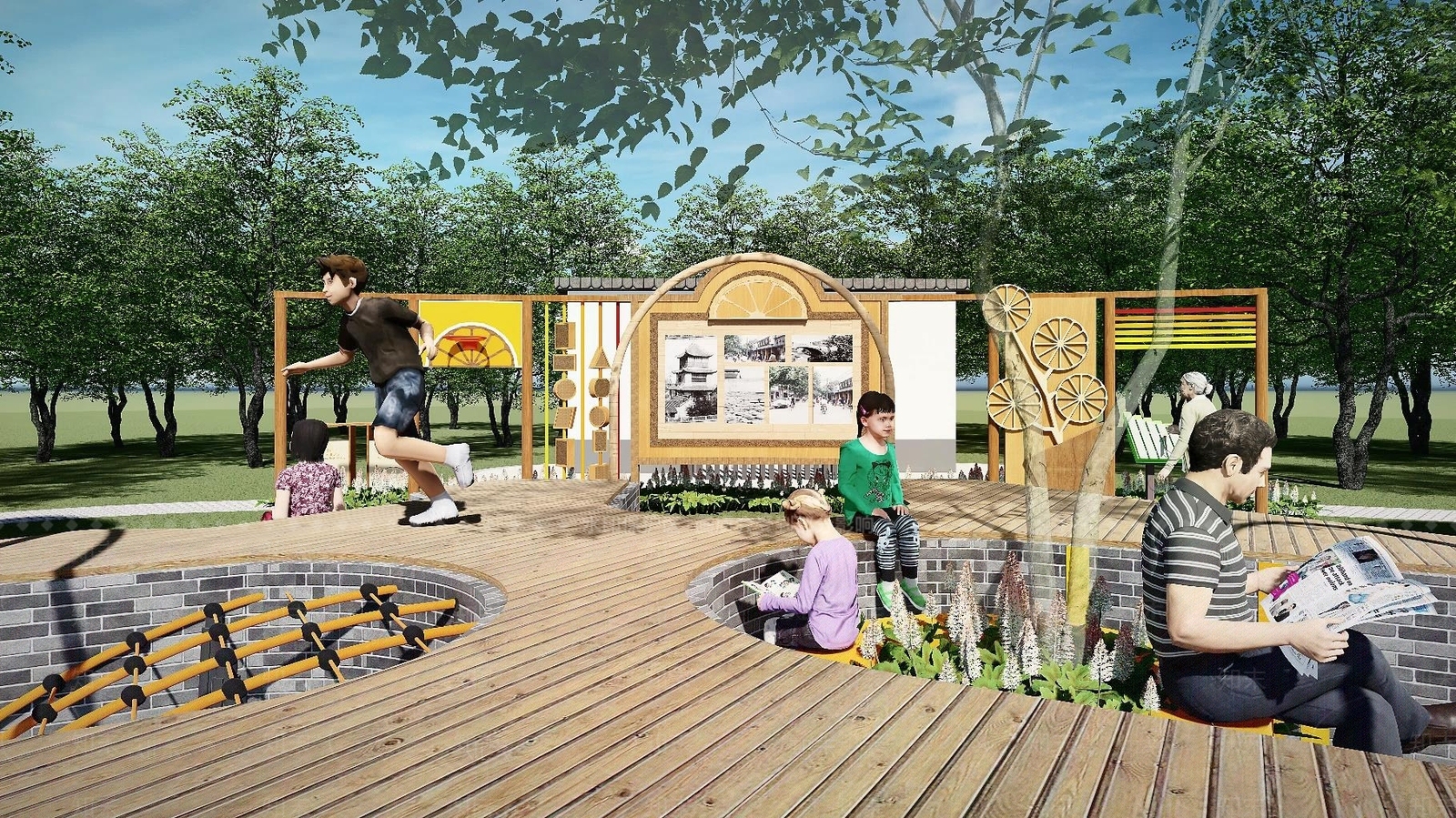 现代乡村公园SU模型下载【ID:1142592701】