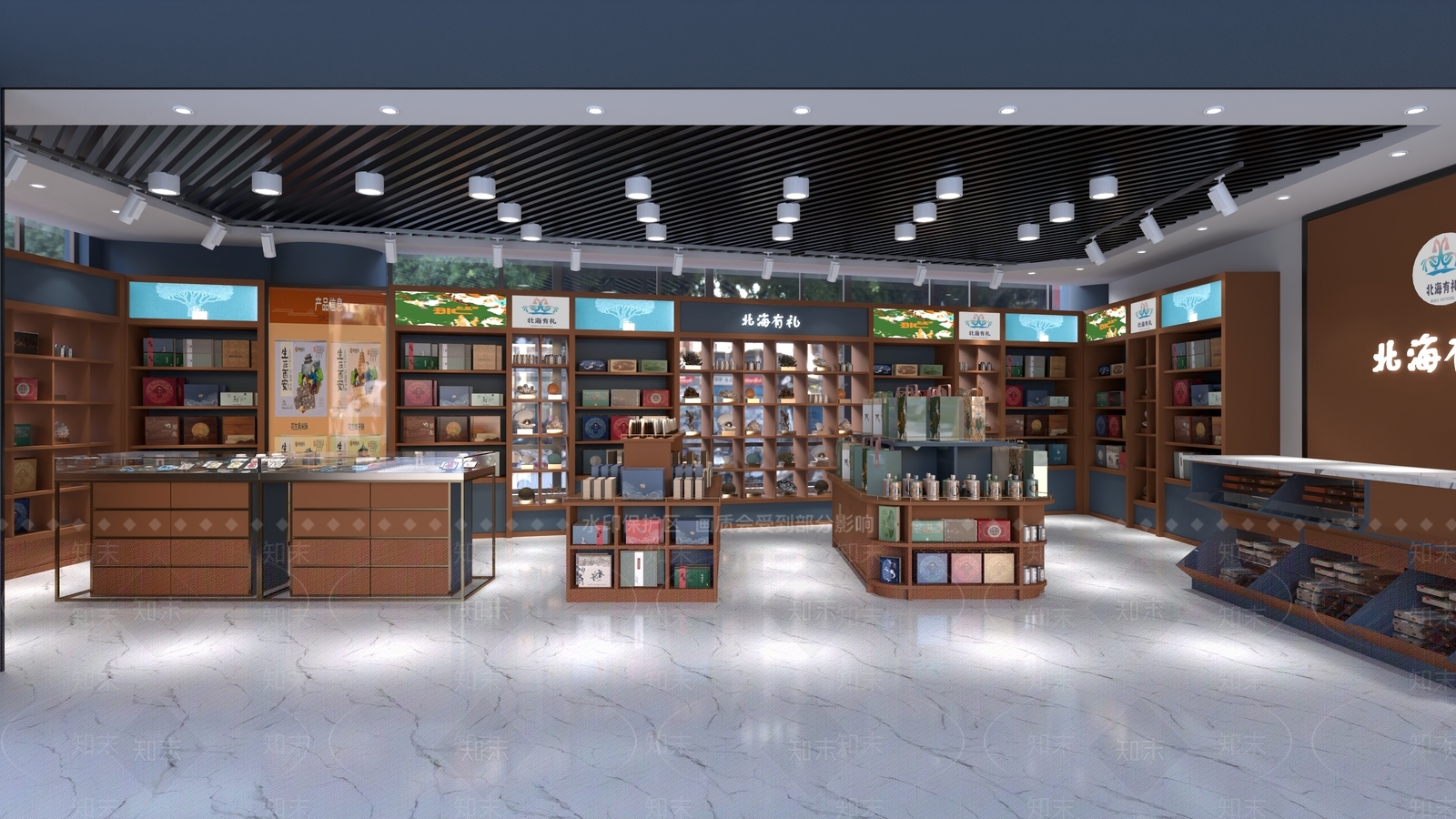 现代伴手礼店礼品店3D模型下载【ID:1142603717】