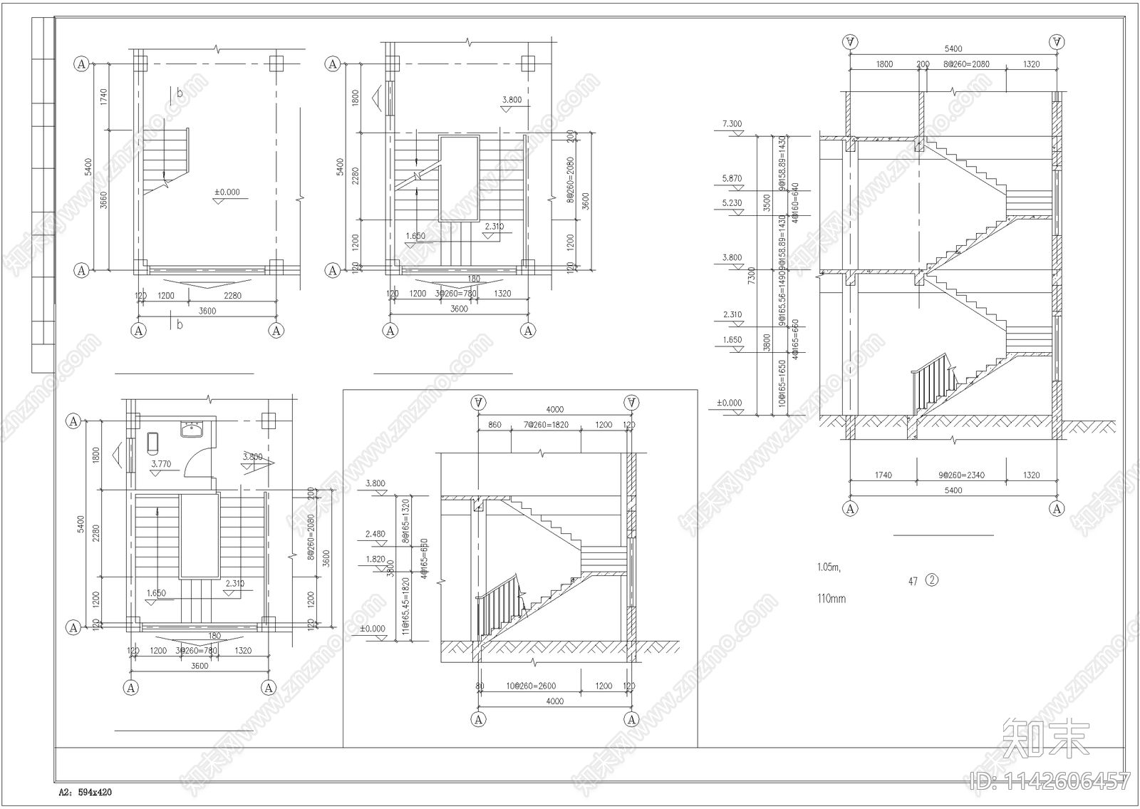 古建筑cad施工图下载【ID:1142606457】