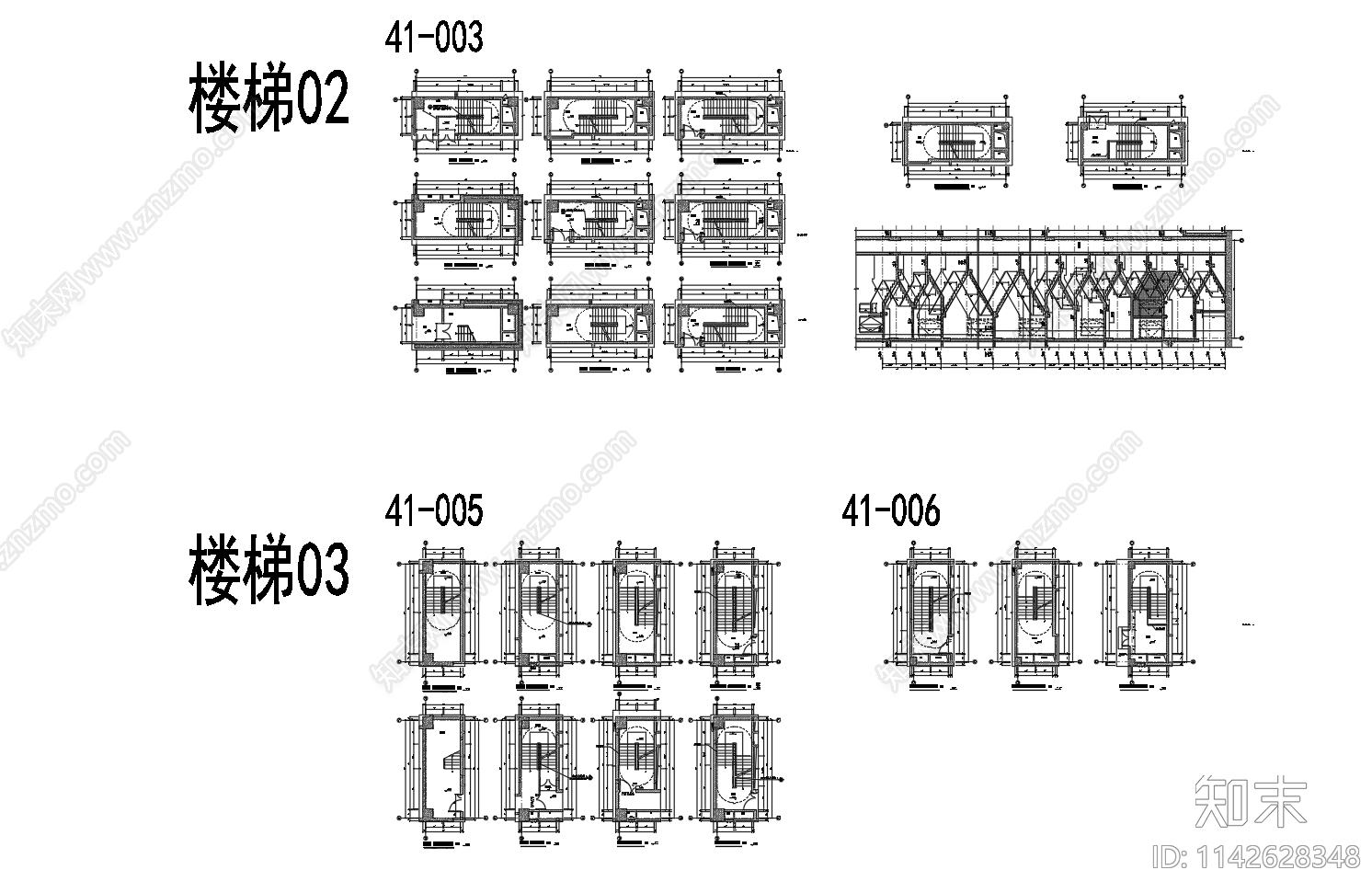 某高校图书馆建筑cad施工图下载【ID:1142628348】