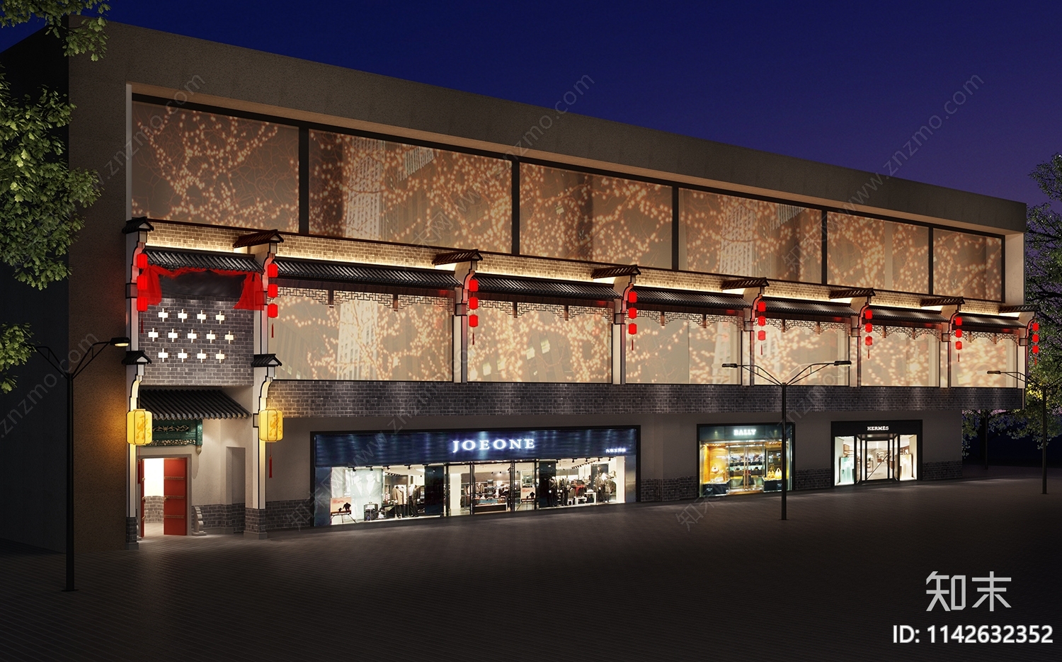 中餐厅室内装修cad施工图下载【ID:1142632352】