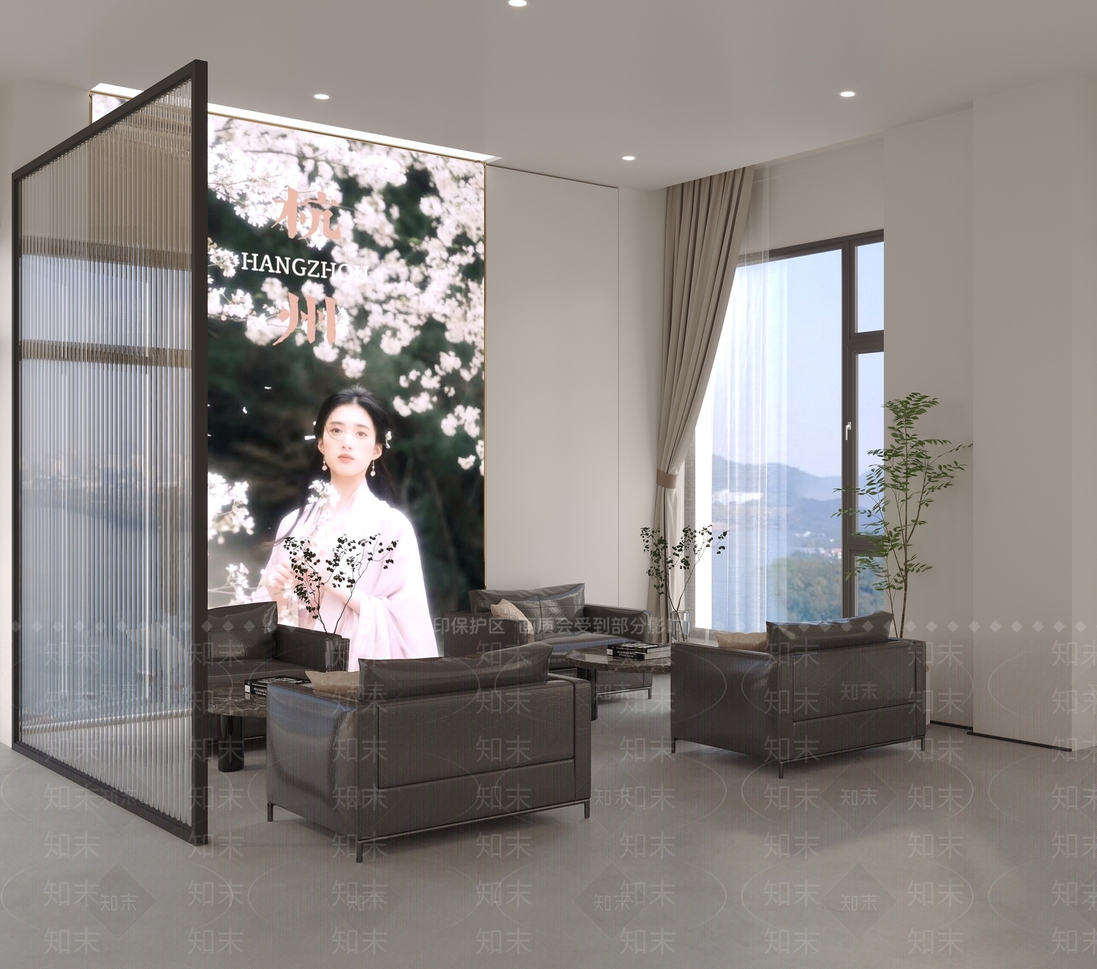 婚纱摄影前台休息室3D模型下载【ID:1142634169】