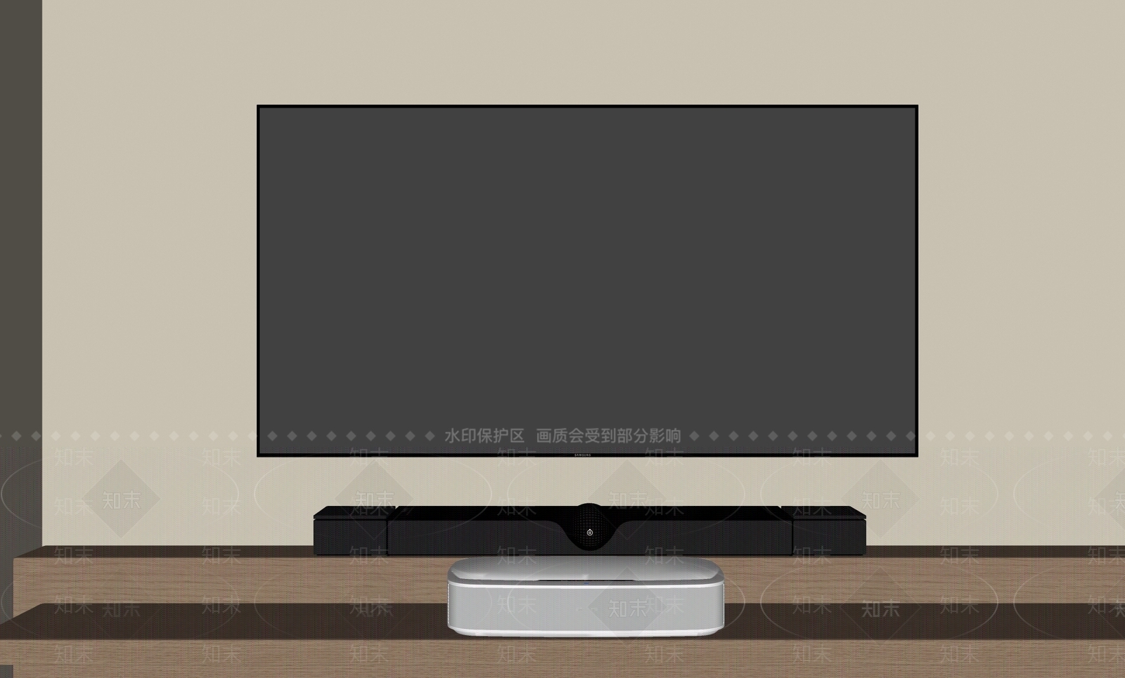 激光电视SU模型下载【ID:1142639923】