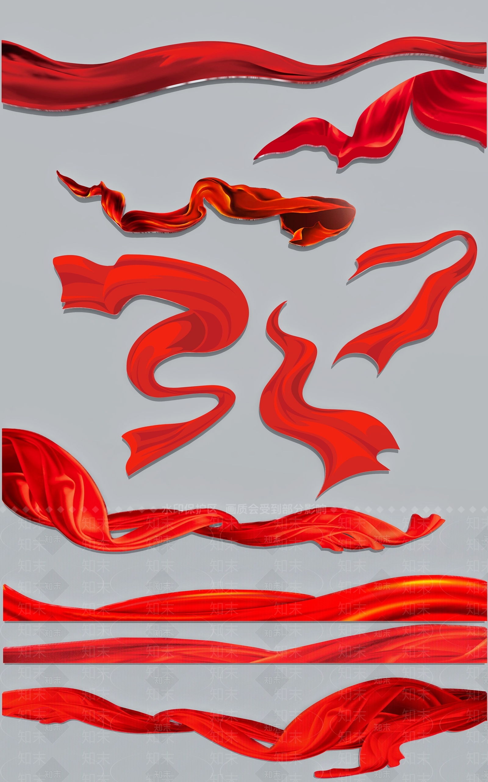 现代彩带3D模型下载【ID:1142640463】