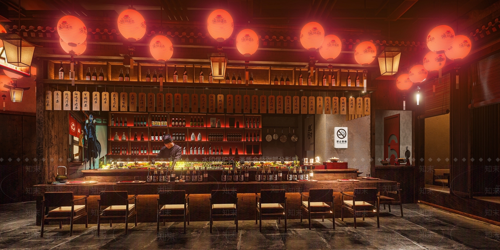 火锅店3D模型下载【ID:1213956665】