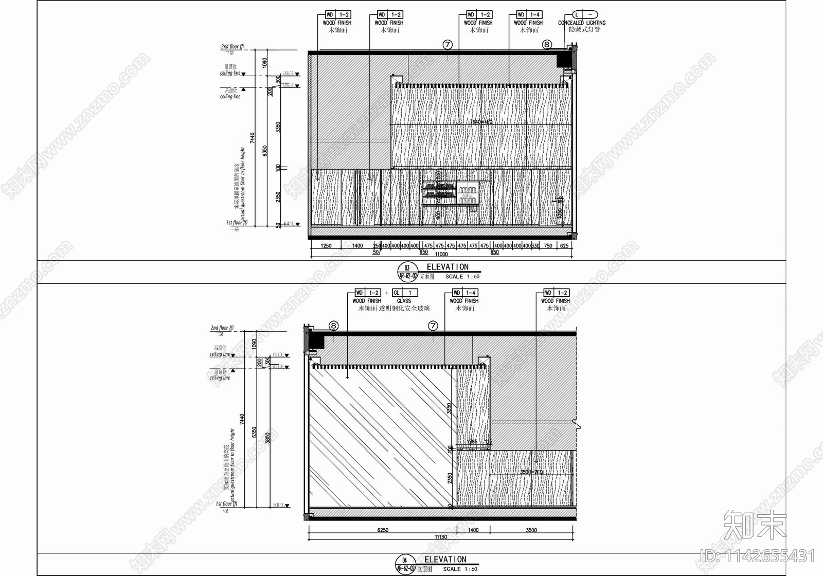 165㎡健身房室内施工图下载【ID:1142655431】