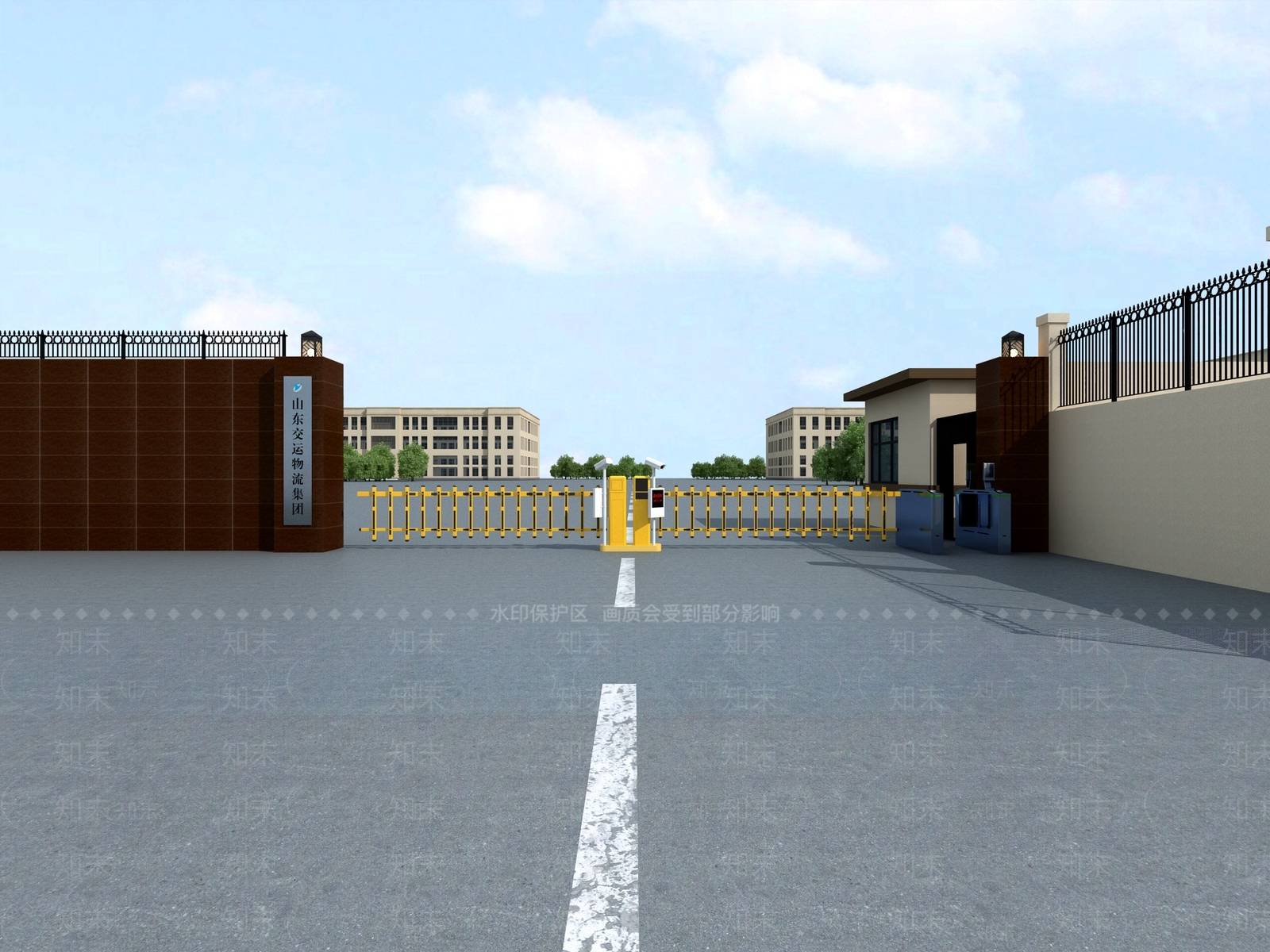 现代风格大门3D模型3D模型下载【ID:1142663635】