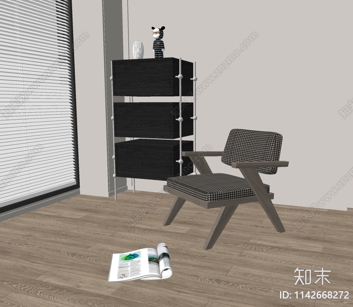 现代斗柜SU模型下载【ID:1142668272】