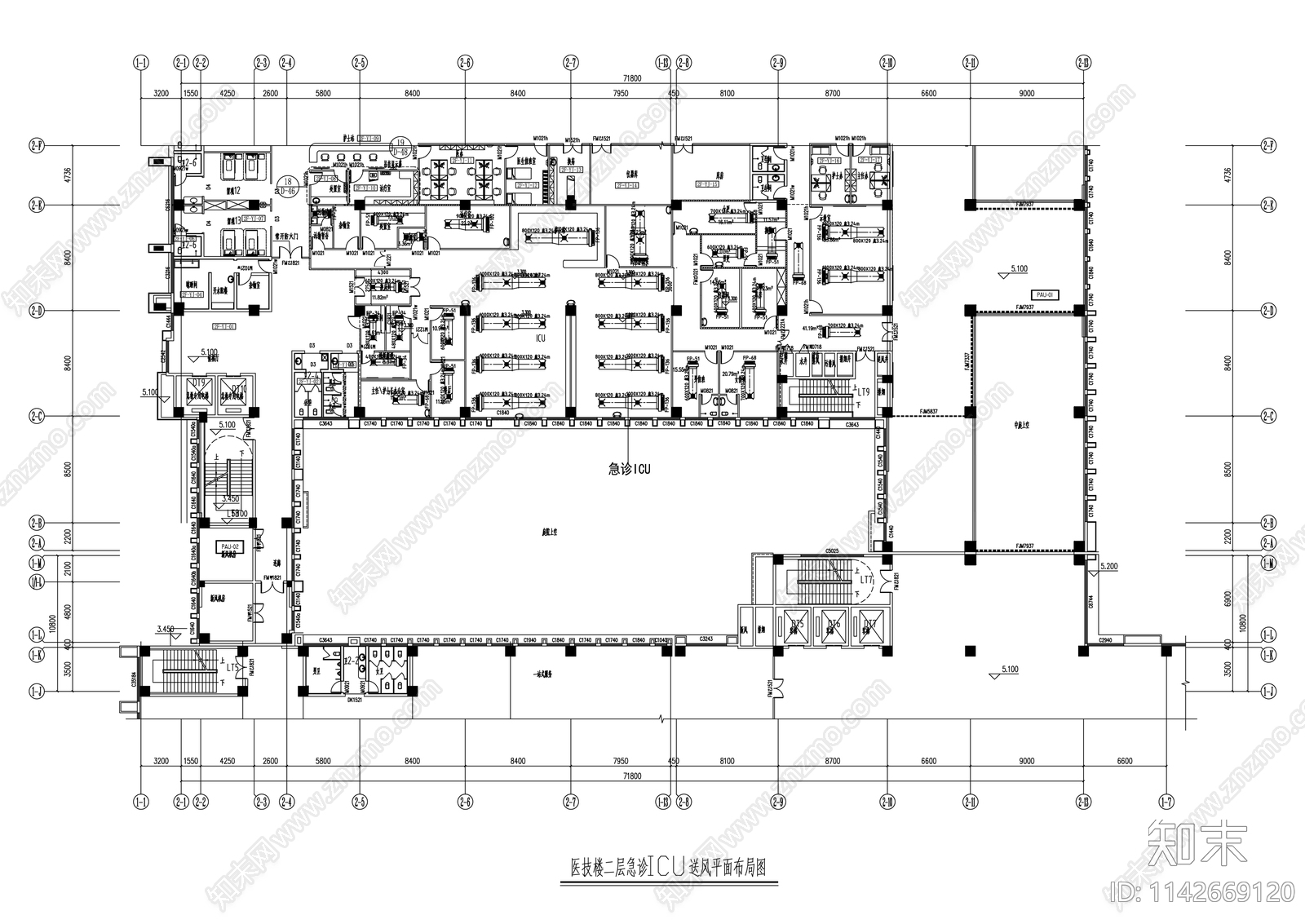 医院急诊cad施工图下载【ID:1142669120】