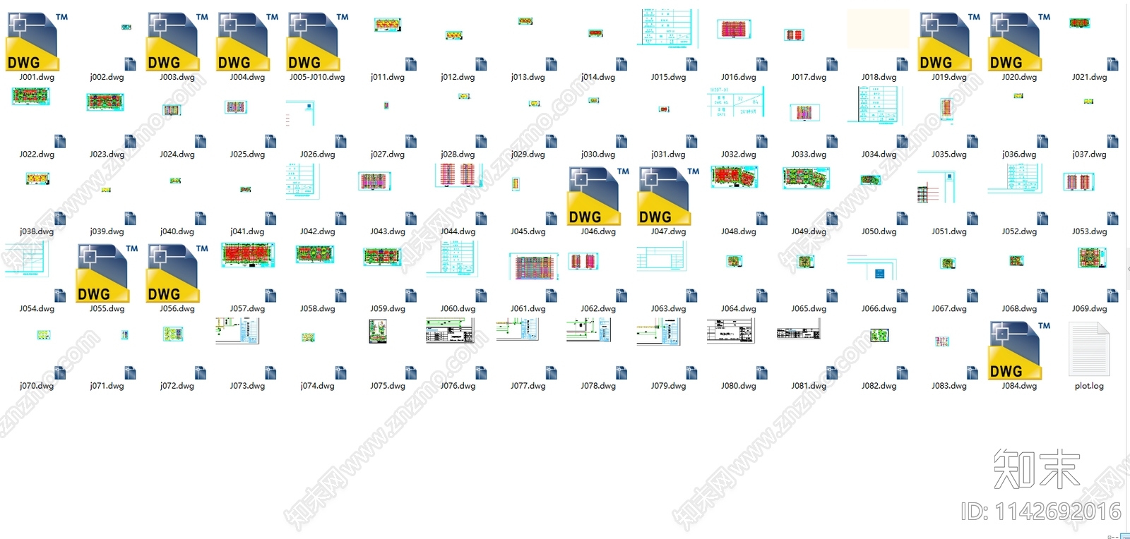 光华锦苑住宅建筑cad施工图下载【ID:1142692016】