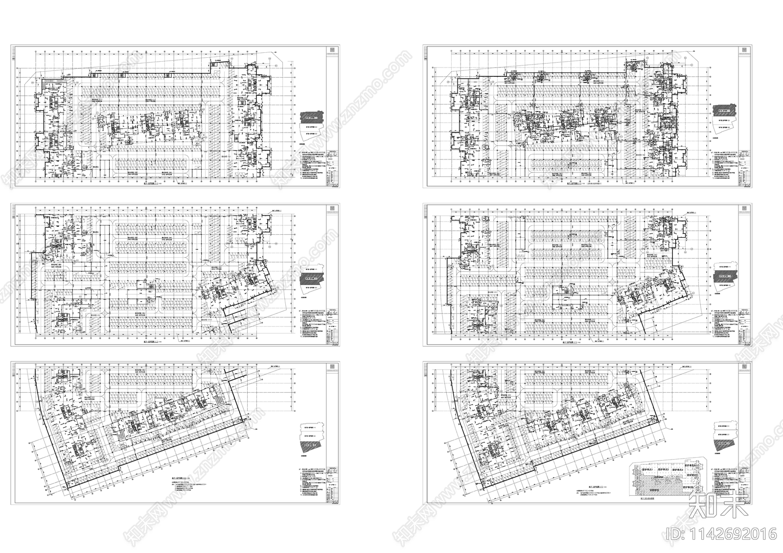 光华锦苑住宅建筑cad施工图下载【ID:1142692016】