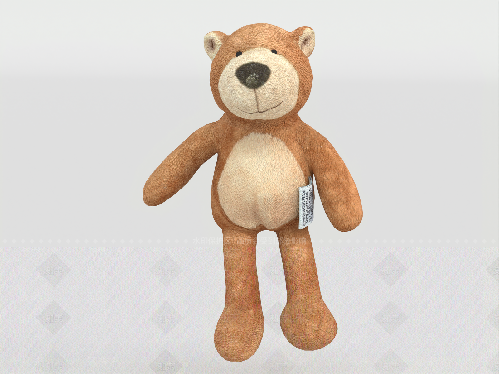 泰迪熊玩偶3D模型下载【ID:1142714535】