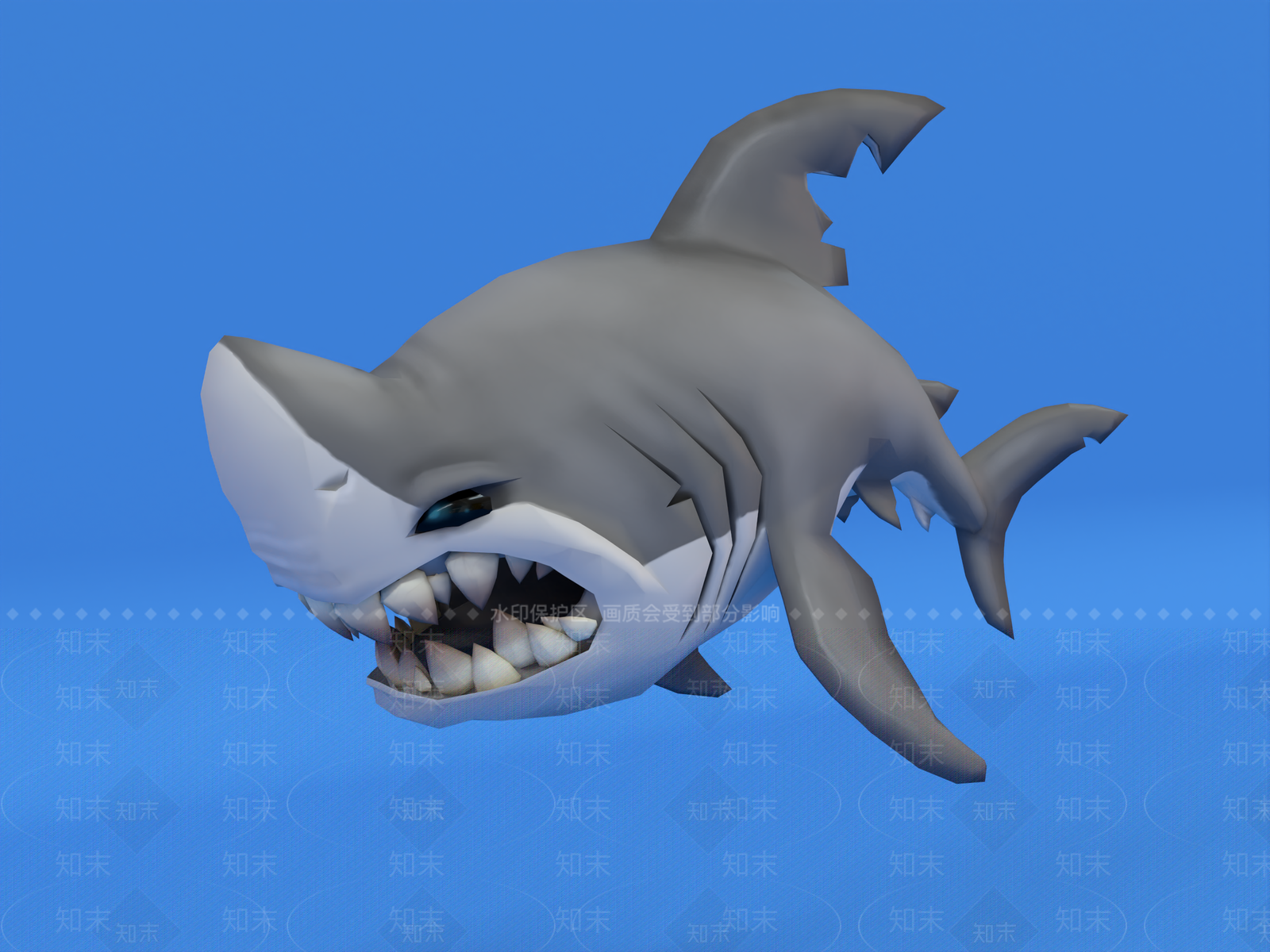 鲨鱼3D模型下载【ID:1142714711】