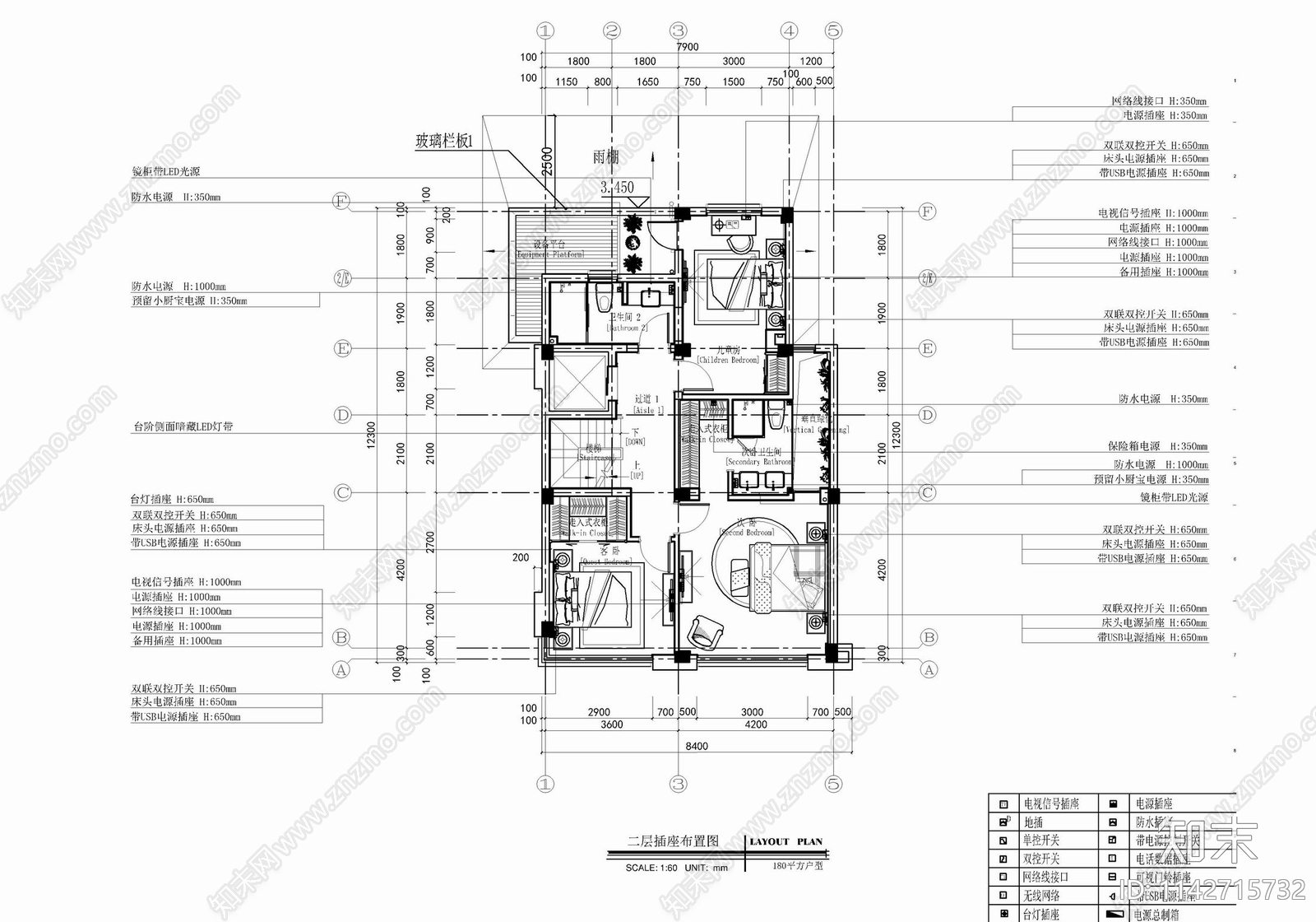 五层新中式小别墅室内施工图下载【ID:1142715732】