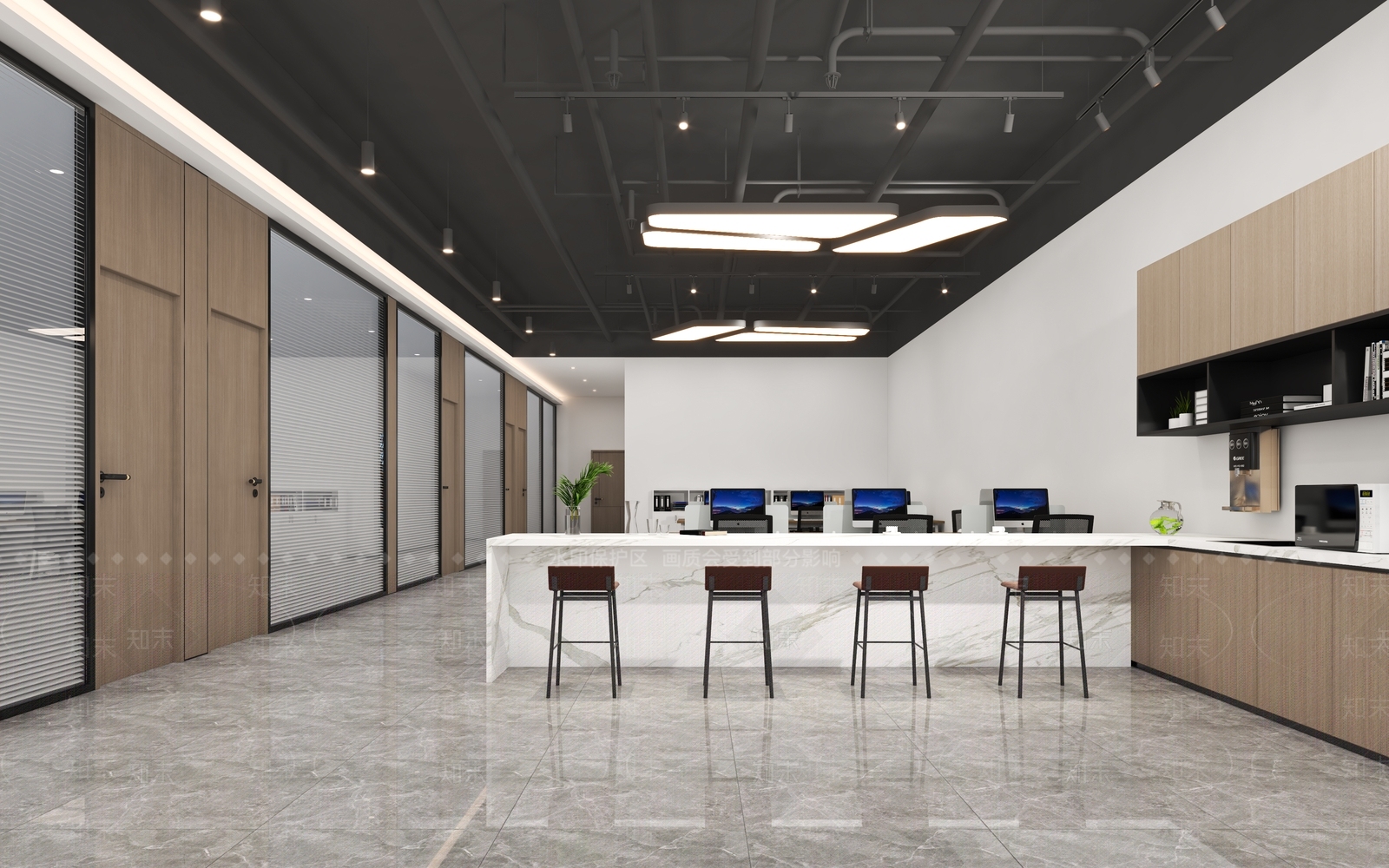 工业风公共办公室3D模型下载【ID:1142718117】