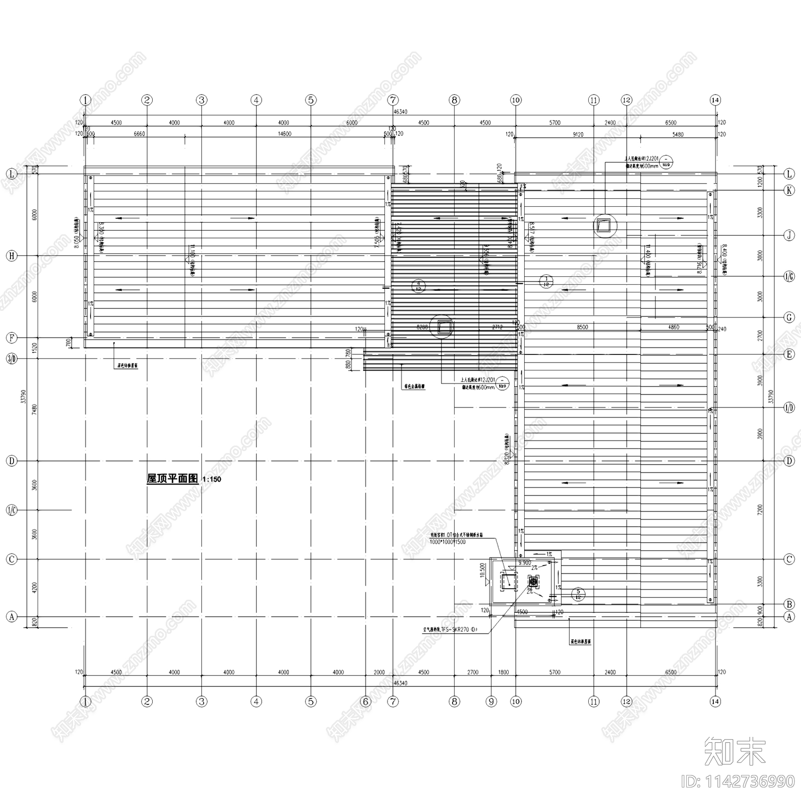 杭州仓前街道垃圾中转站建筑cad施工图下载【ID:1142736990】