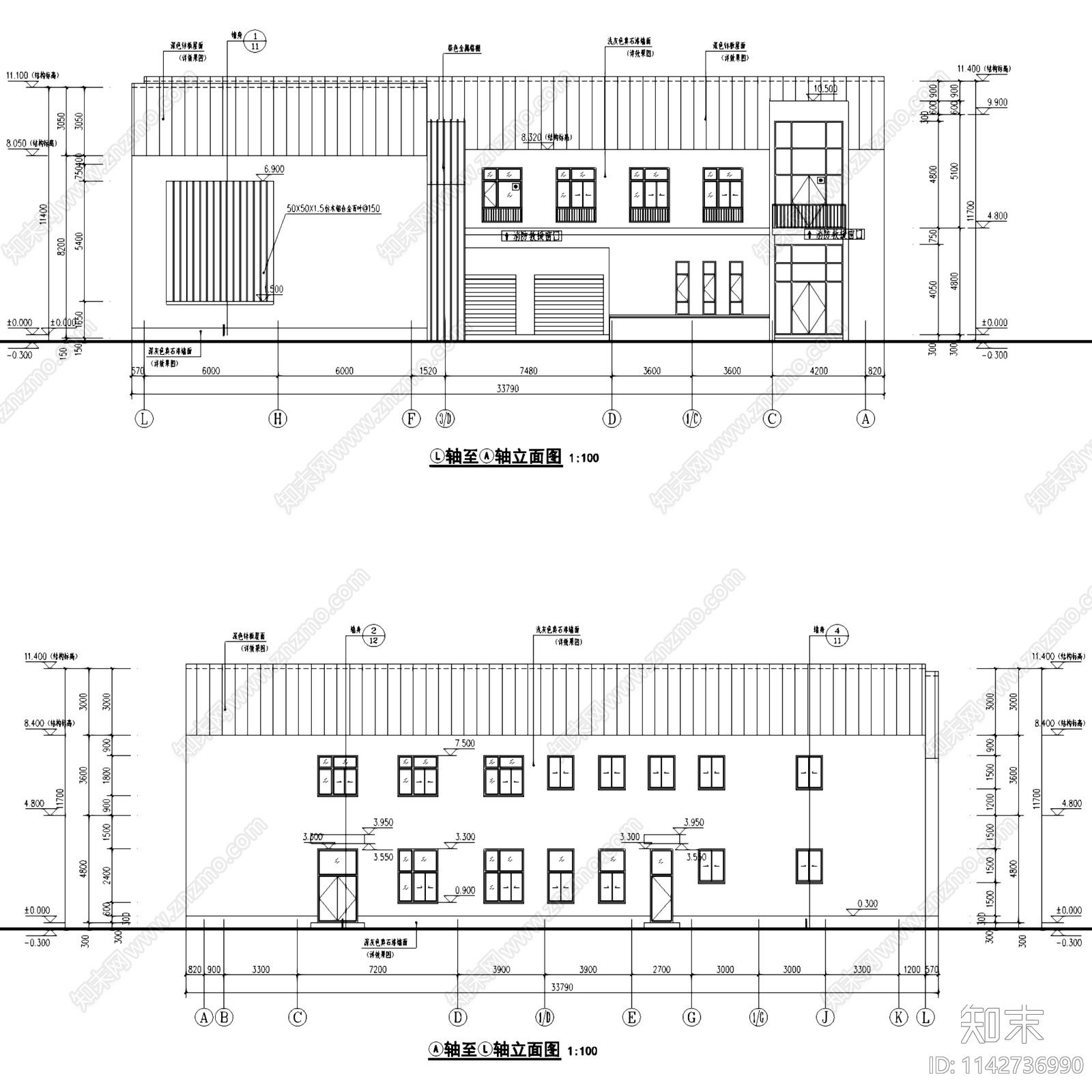 杭州仓前街道垃圾中转站建筑cad施工图下载【ID:1142736990】