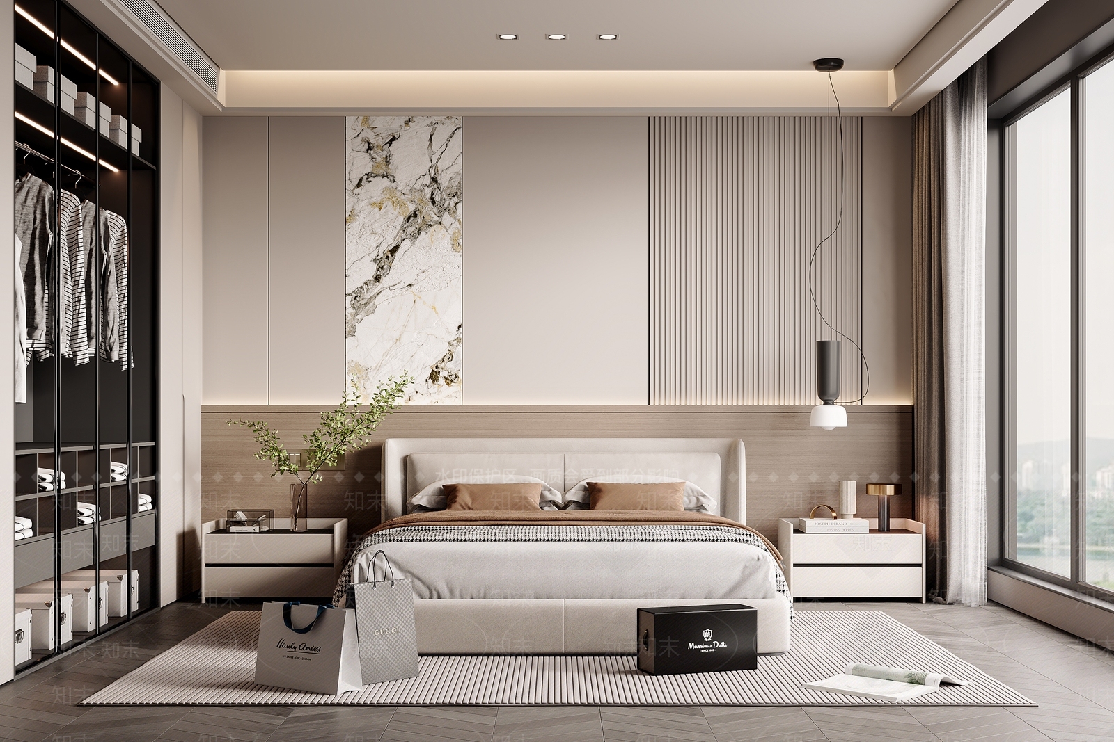 家居卧室SU模型精品下载_SketchUp模型_知末网