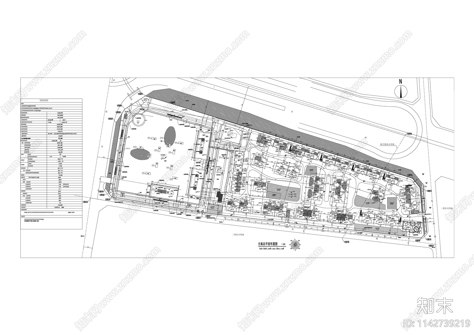 绿地世纪城住宅区建筑cad施工图下载【ID:1142739219】