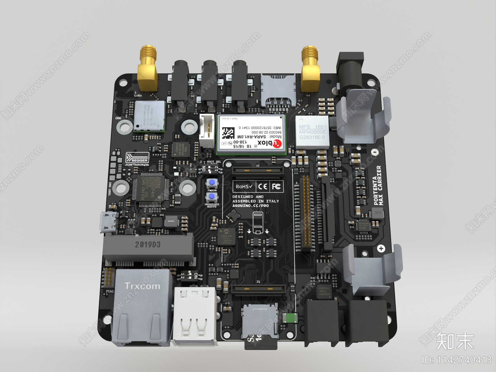 现代主板3D模型下载【ID:1142740413】
