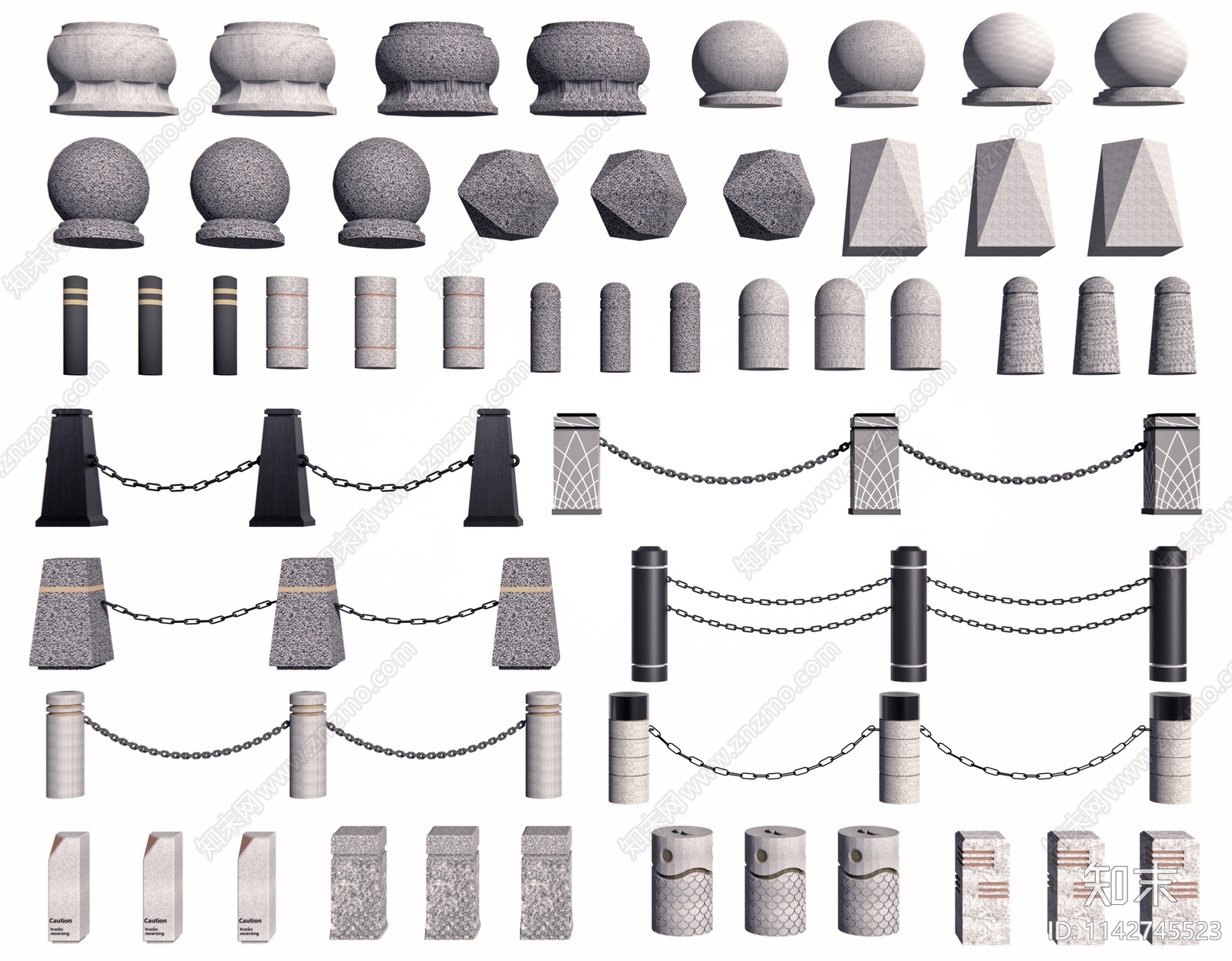 现代车挡石3D模型下载【ID:1142745523】
