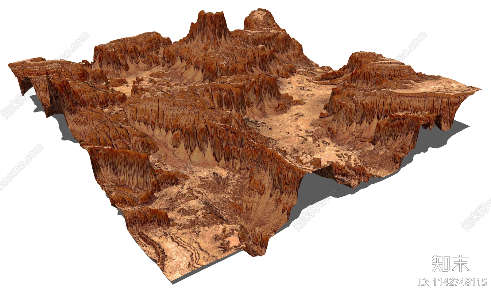 现代荒漠山脉SU模型下载【ID:1142748115】