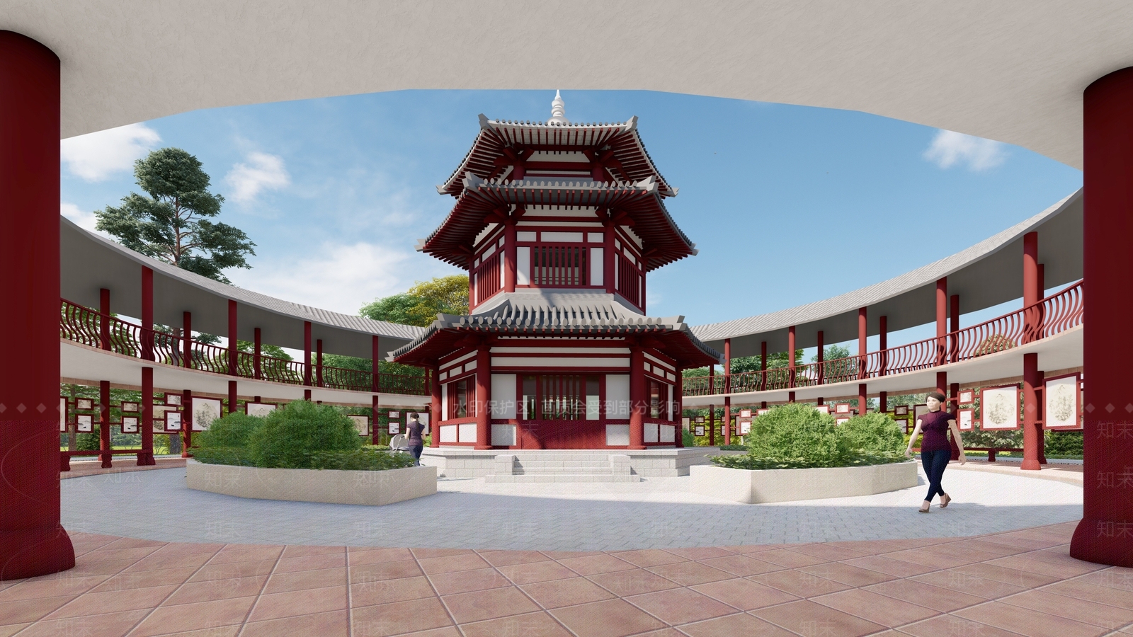 中式阁楼SU模型下载【ID:1142750610】