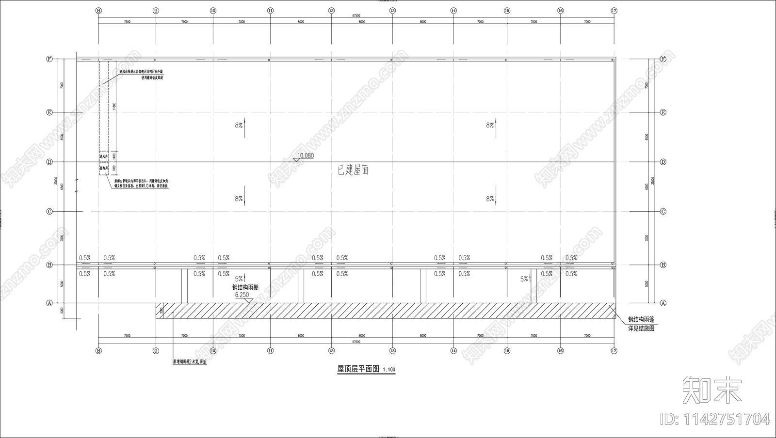 冷库建筑cad施工图下载【ID:1142751704】