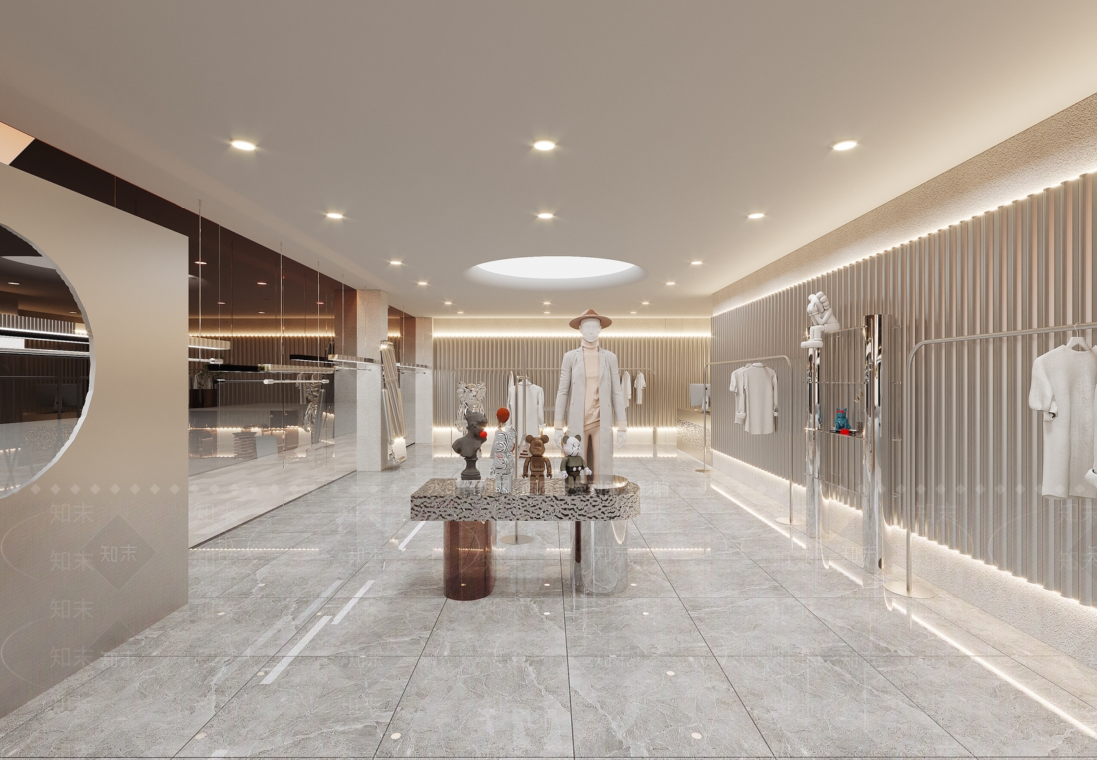 现代女装服装店3D模型下载【ID:1142757462】