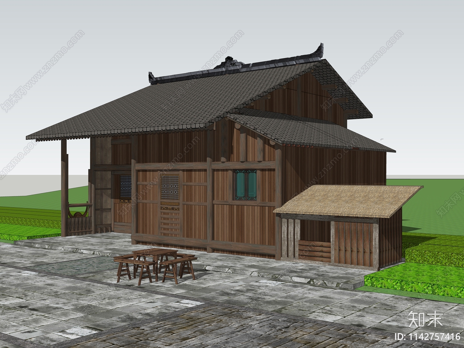 现代乡村农村特色建筑SU模型下载【ID:1142757416】