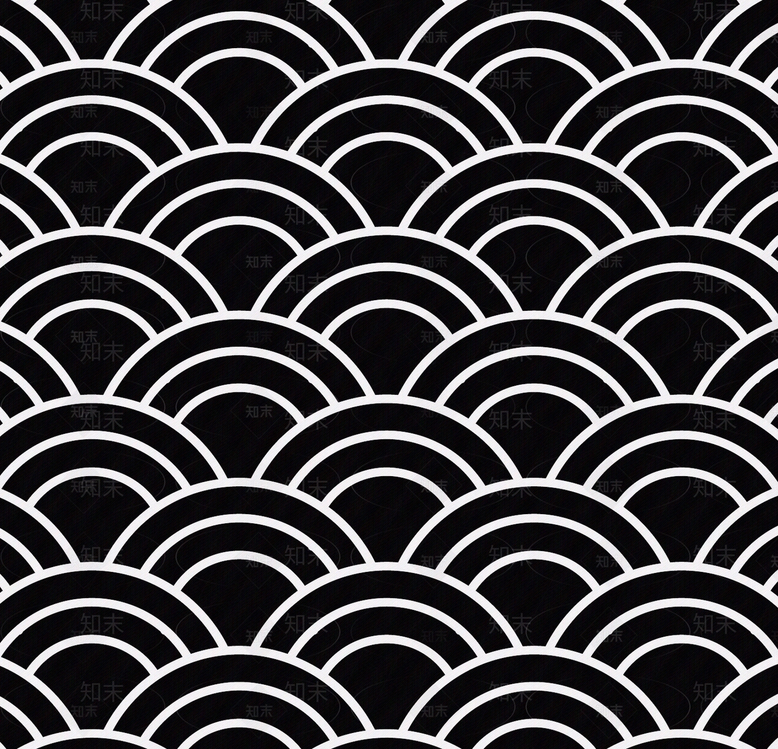 黑白鱼鳞纹贴图下载【ID:1142764407】