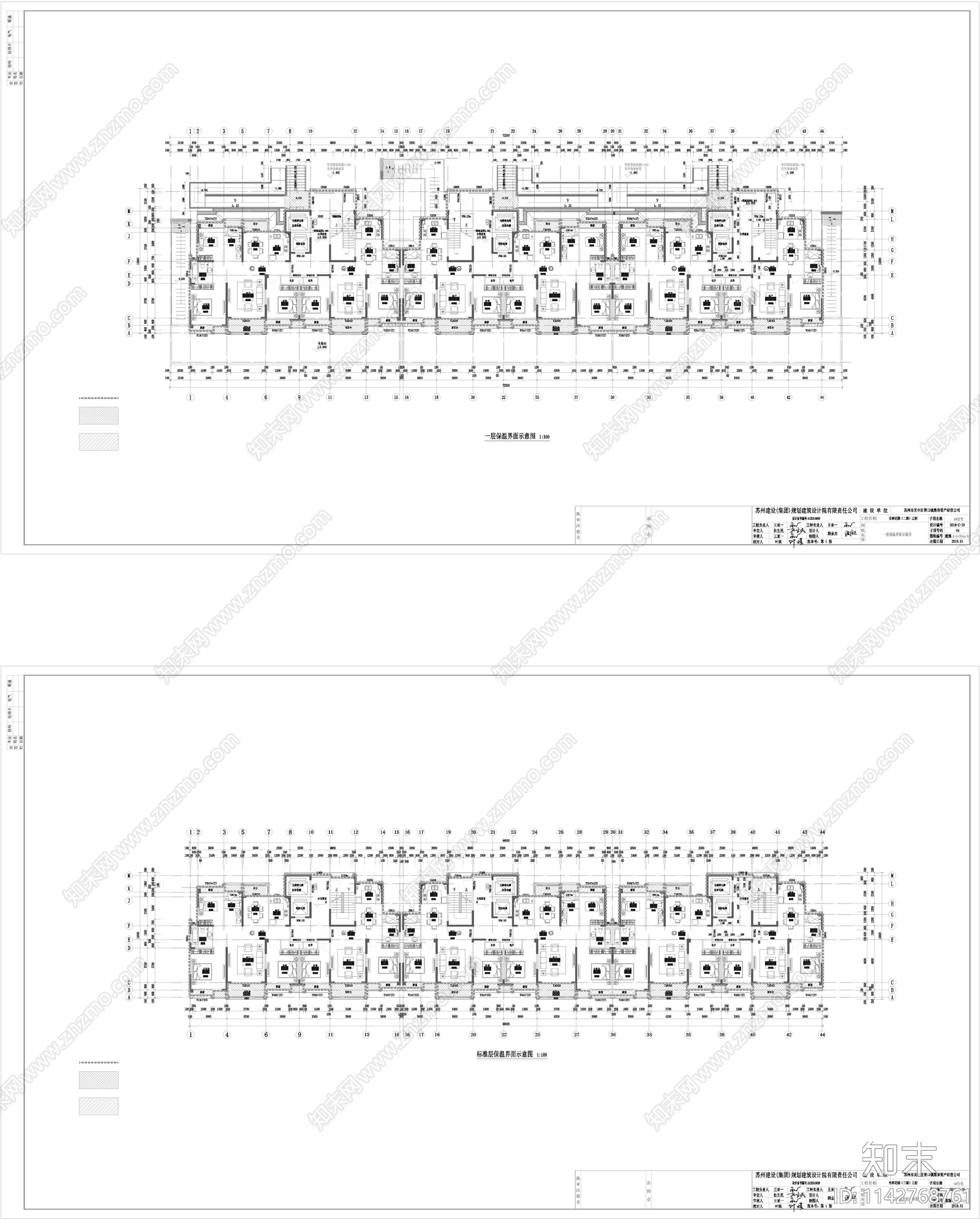 住宅区建筑cad施工图下载【ID:1142768761】