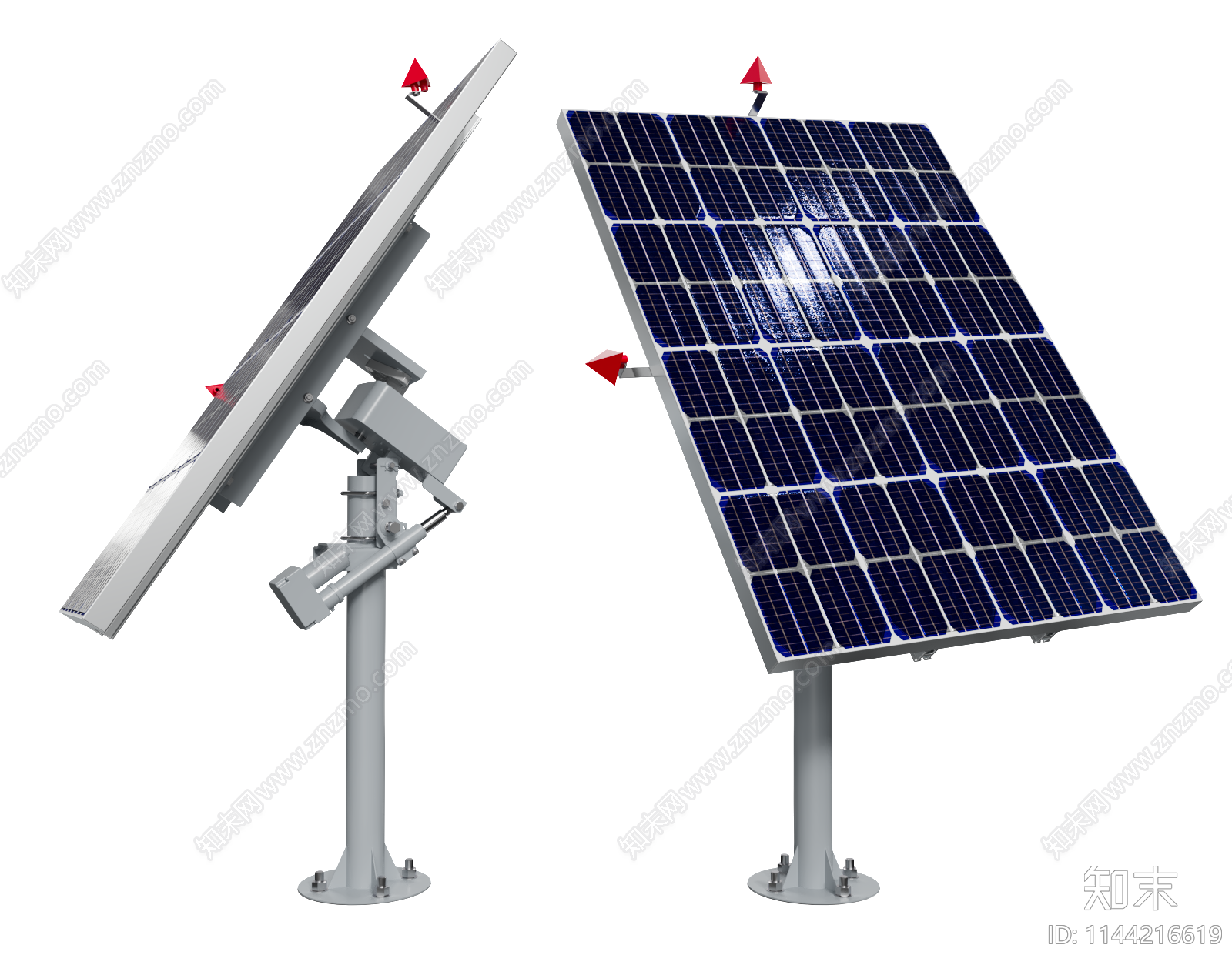 太阳能板3D模型下载【ID:1144216619】