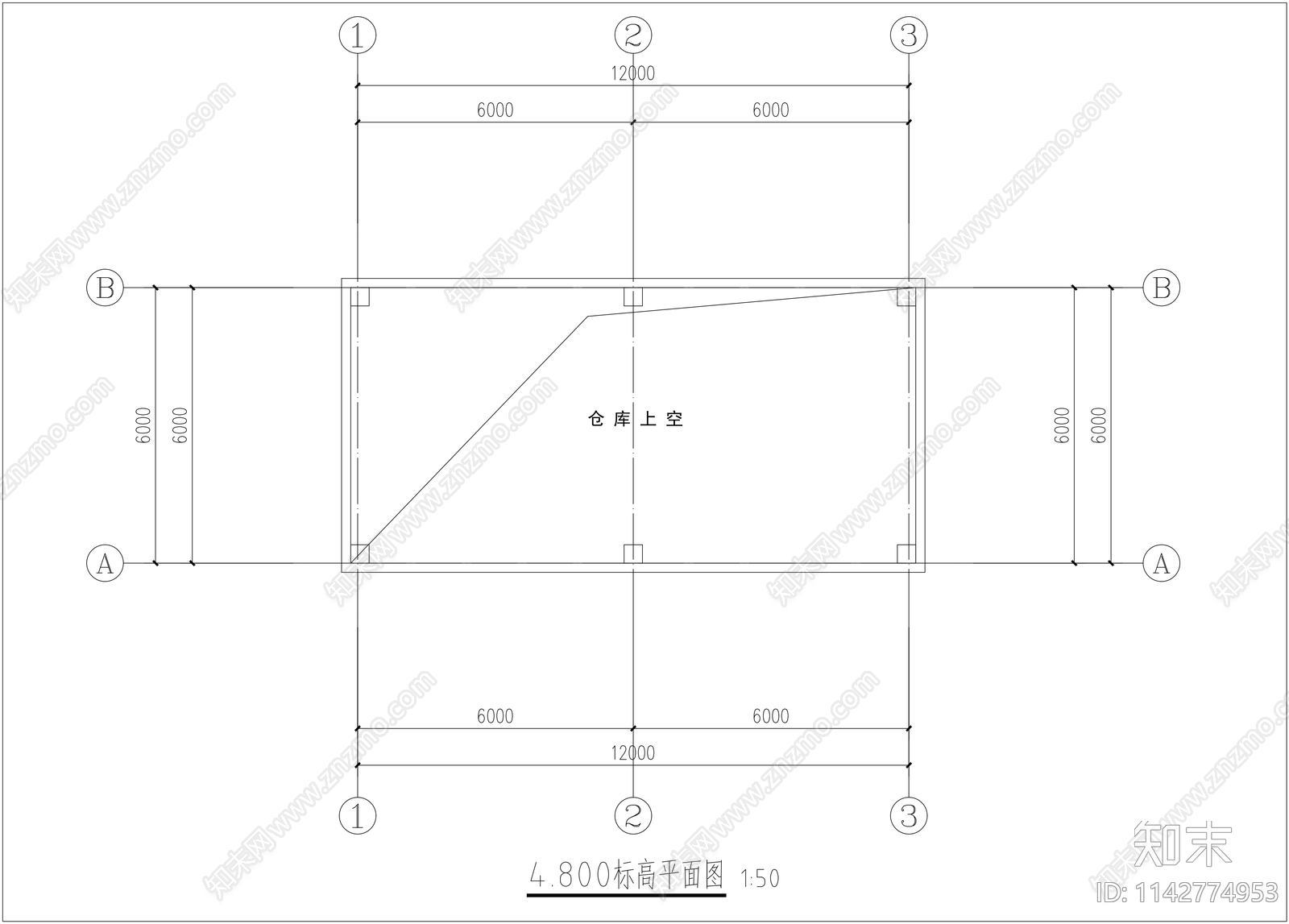 仓库建筑详图cad施工图下载【ID:1142774953】
