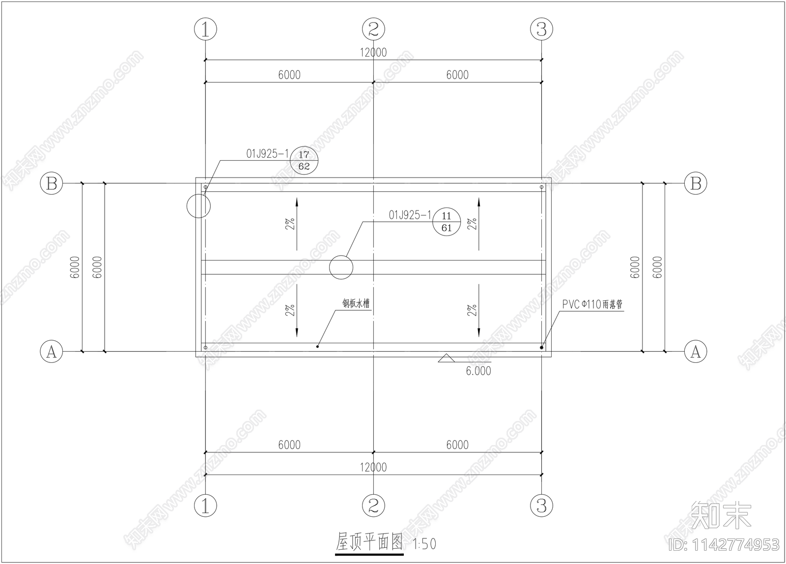 仓库建筑详图cad施工图下载【ID:1142774953】