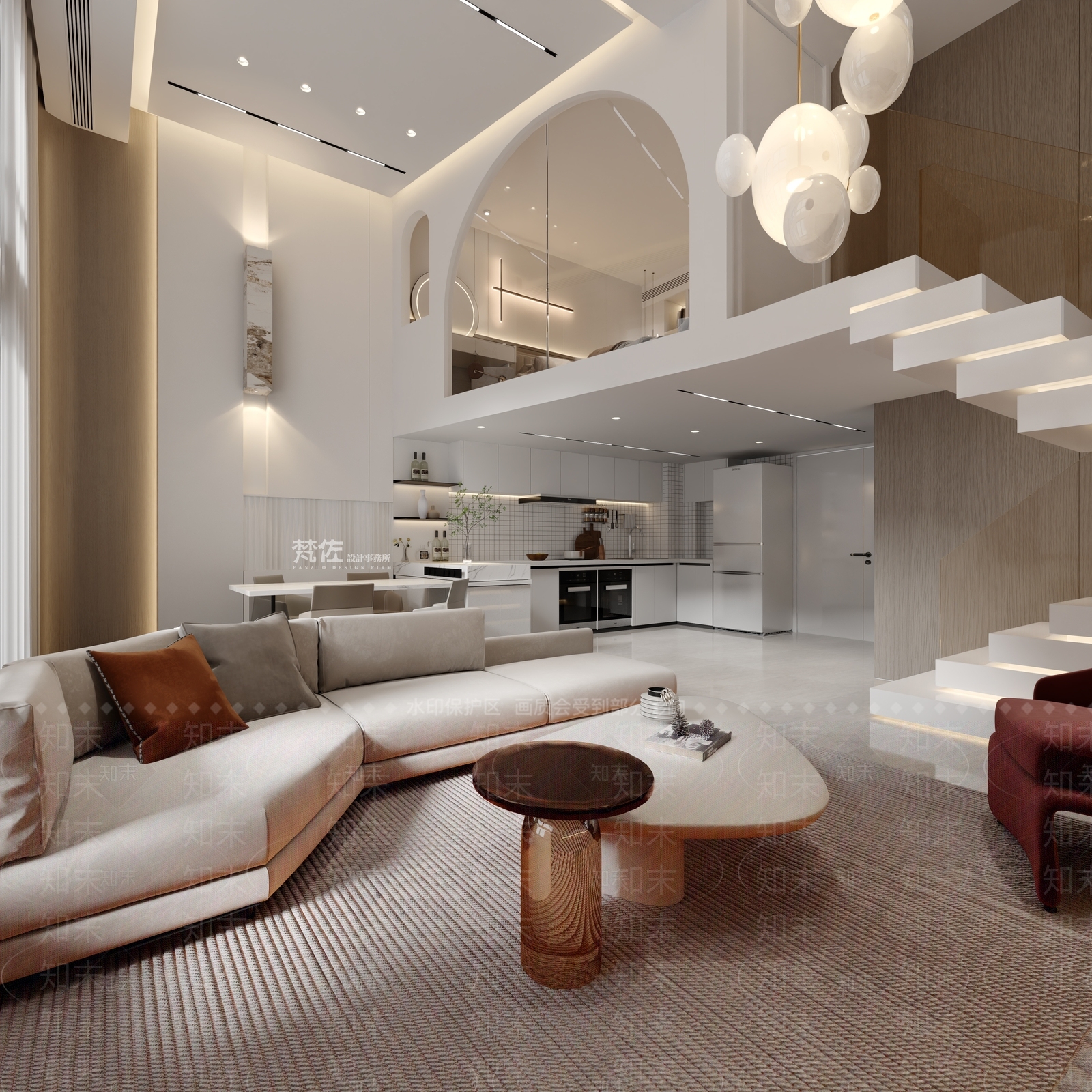 现代单身公寓3D模型下载【ID:1142775205】