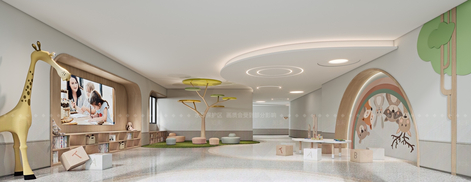 现代幼儿园SU模型下载【ID:1142775871】
