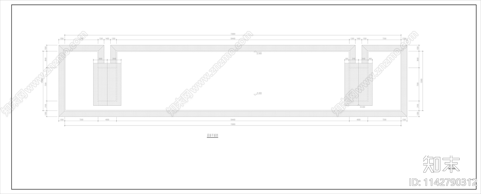 某厂区宿舍楼建筑cad施工图下载【ID:1142790312】