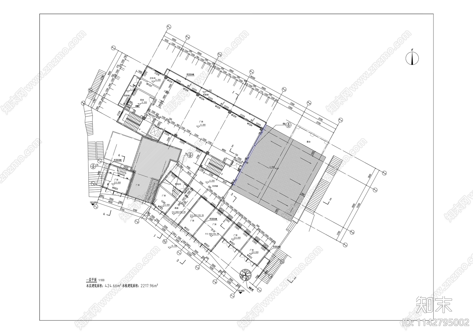 磁器口横街30号商业建筑改造cad施工图下载【ID:1142795002】