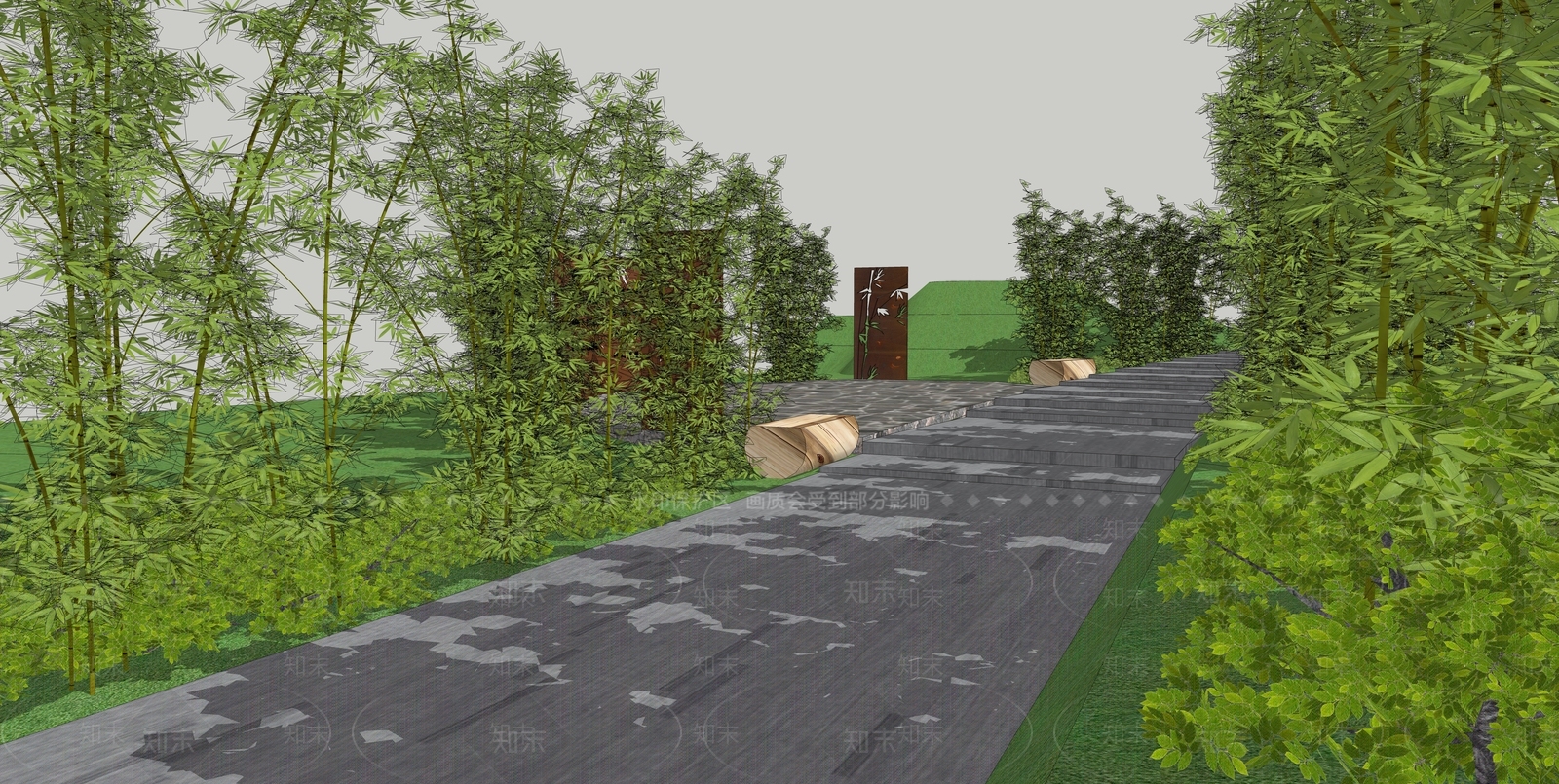现代乡村公园SU模型下载【ID:1142799175】