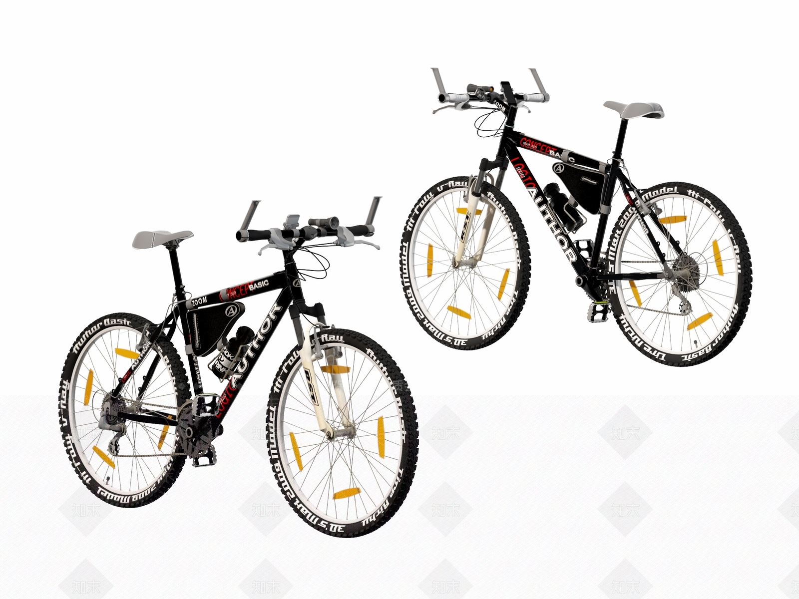 现代自行车山地车3D模型下载【ID:1142799928】