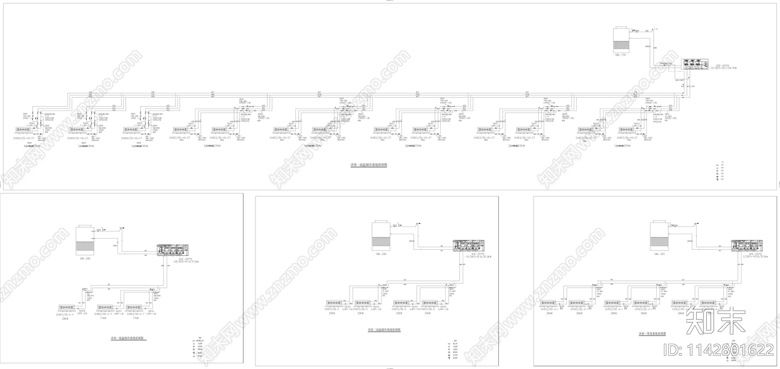 冷库制冷设备安装工艺cad施工图下载【ID:1142801622】