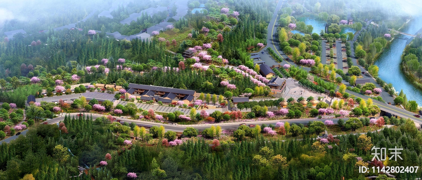 四川通江中式乡村景观施工图下载【ID:1142802407】