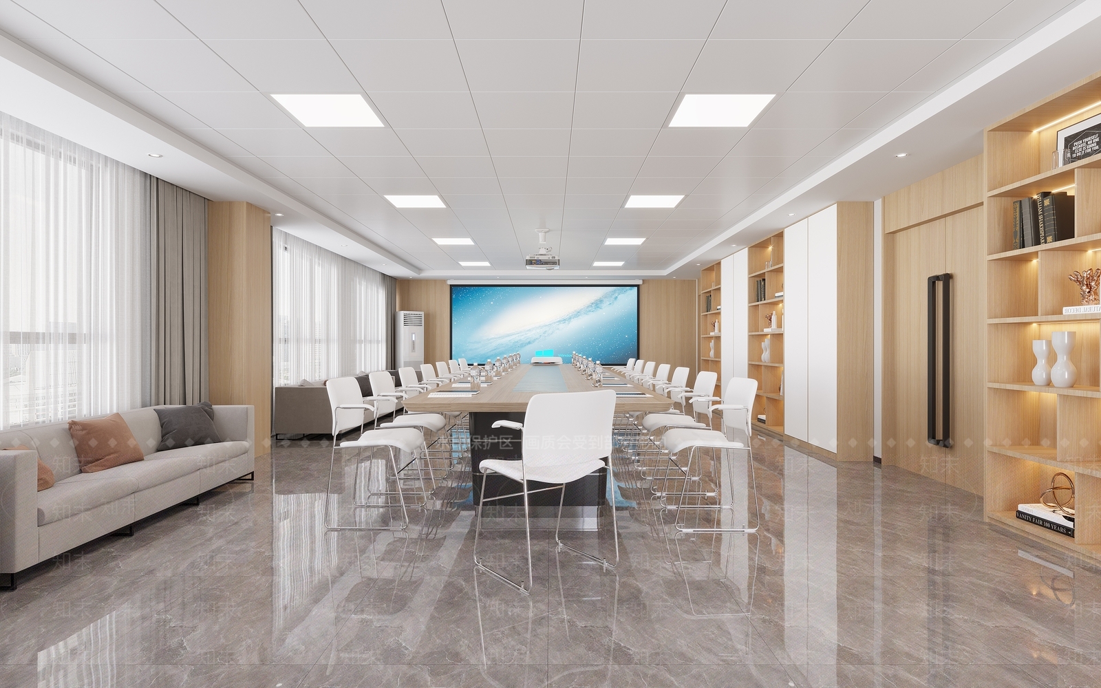 办公会议室3D模型下载【ID:1142801994】