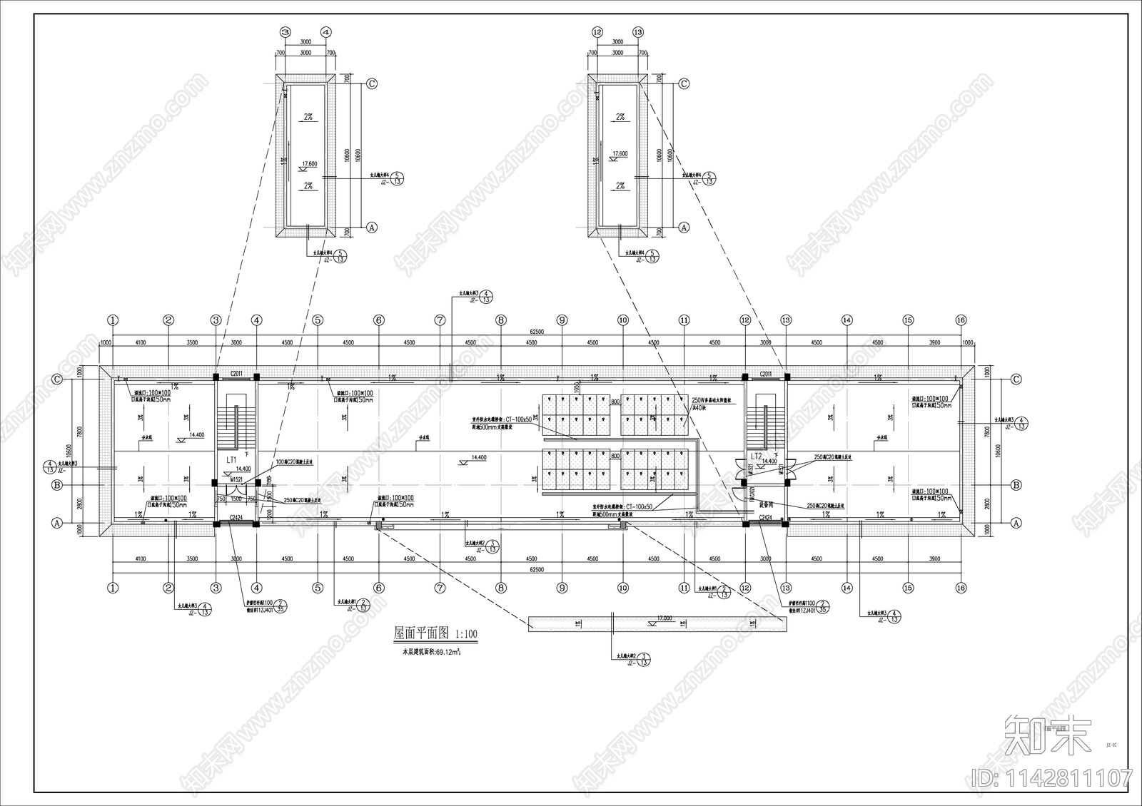 某小学教学楼建筑cad施工图下载【ID:1142811107】