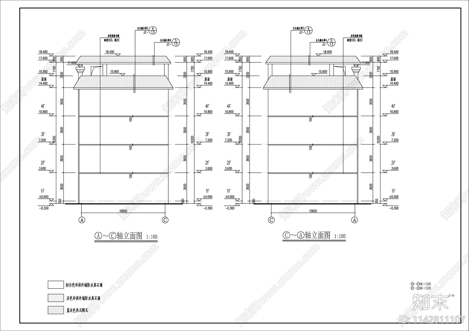 某小学教学楼建筑cad施工图下载【ID:1142811107】